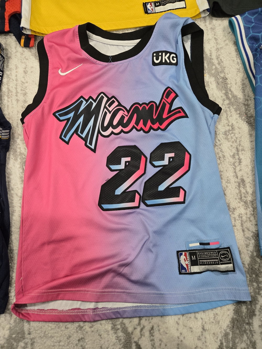 Nike Miami Heat Kids Jersey Top - Pink & Blue Gradient